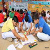 Earth Day Children Particiapting in Painting Competition