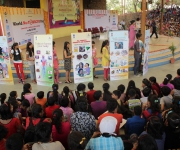 Children showing Banner