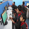 Special children Working in Computer Lab