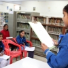 Child Reading on Matra Bhasha Divas