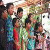 Group of Children Performing in Play 