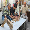 Children in Wood Work Activity