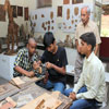 Children Making Wooden Toy